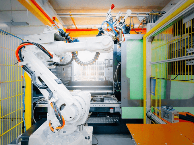 Automation robots in factory