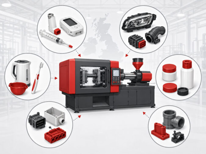 Injection moulding applications graphic