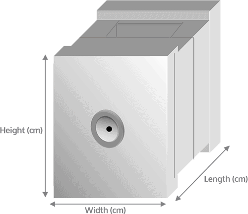 Mould tool measurements diagram