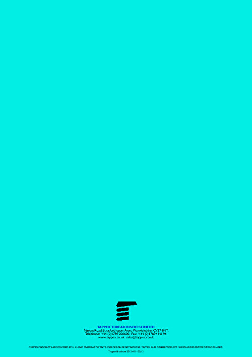 Company brochure cover