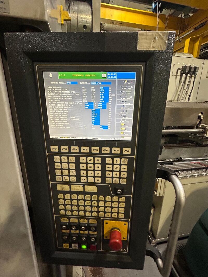 Used NEGRI BOSSI V 7000H-6500 injection moulding machine