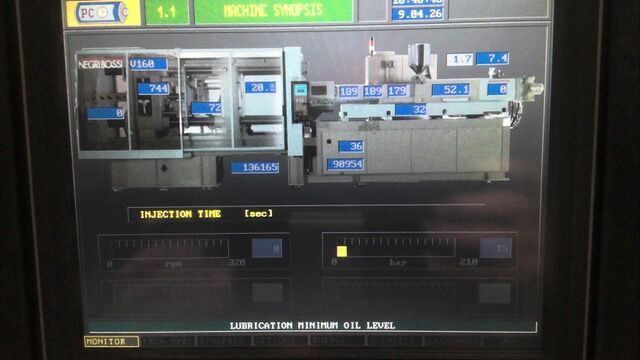 Used Negri Bossi  V160-610 injection moulding machine