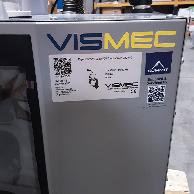 Used Vismec Dryplus 25m3/h Rotordryer (2025)