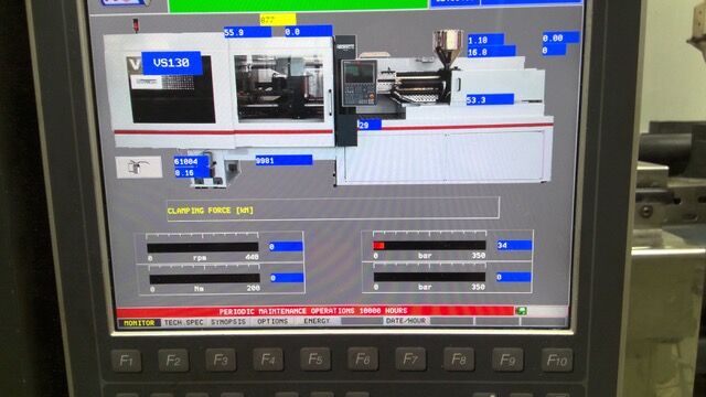 Used Negri Bossi  V130-390  injection moulding machine