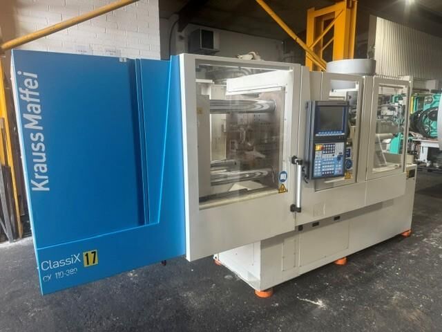 Used KRAUSS MAFFEI CX 110-380 injection moulding machine