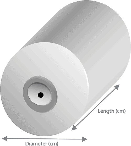 Round mould tool measurements diagram