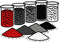 Plastic material icon